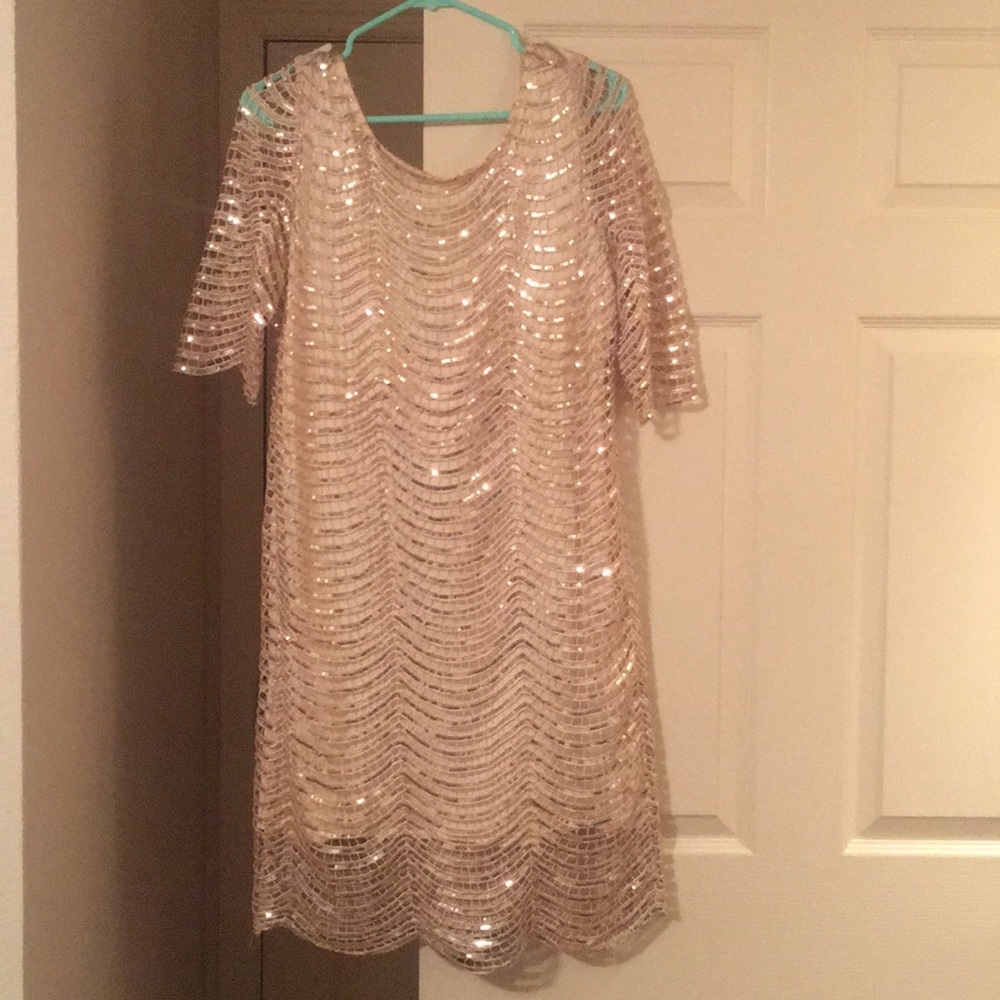Gold Sequin Dress